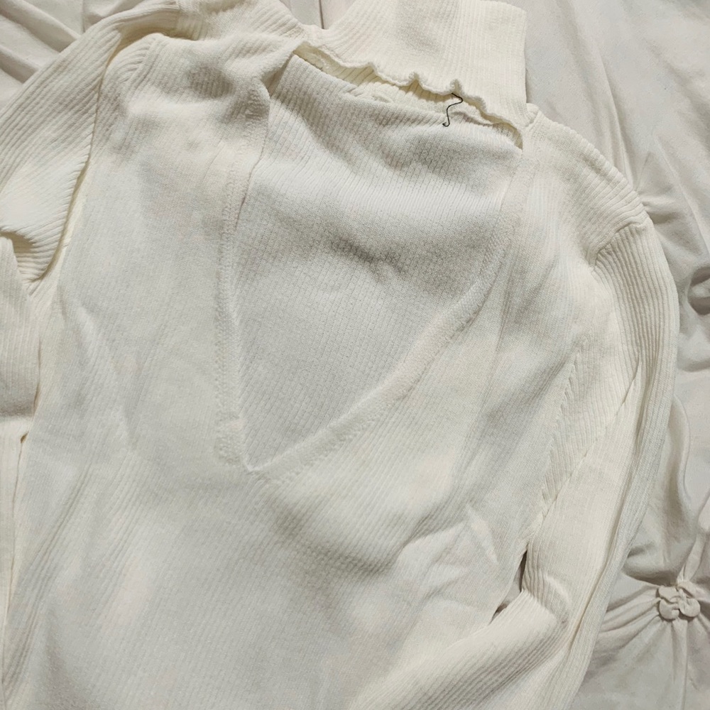 Cream color white blouse